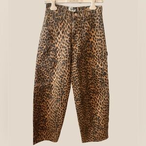 NWT Damson Madder Leopard Print Cargo pants Size US 2 / UK 6